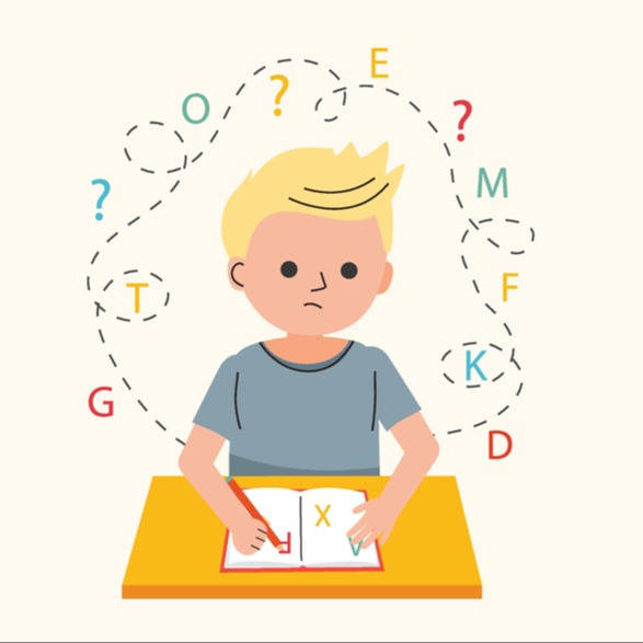 Illustrazione grafica per Disgrafia