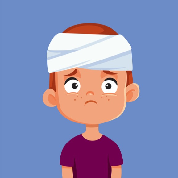 Illustrazione grafica per Trauma cranico